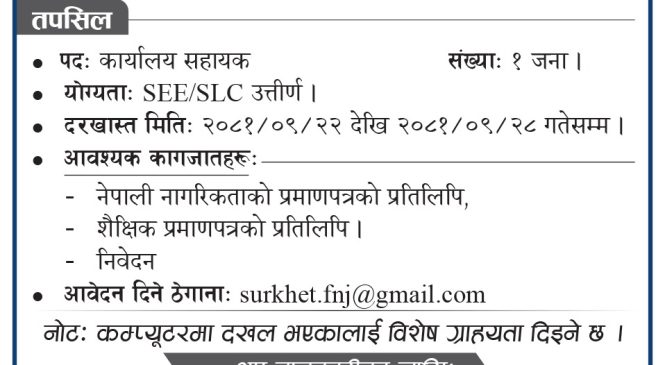 कर्मचारी आवश्यकता